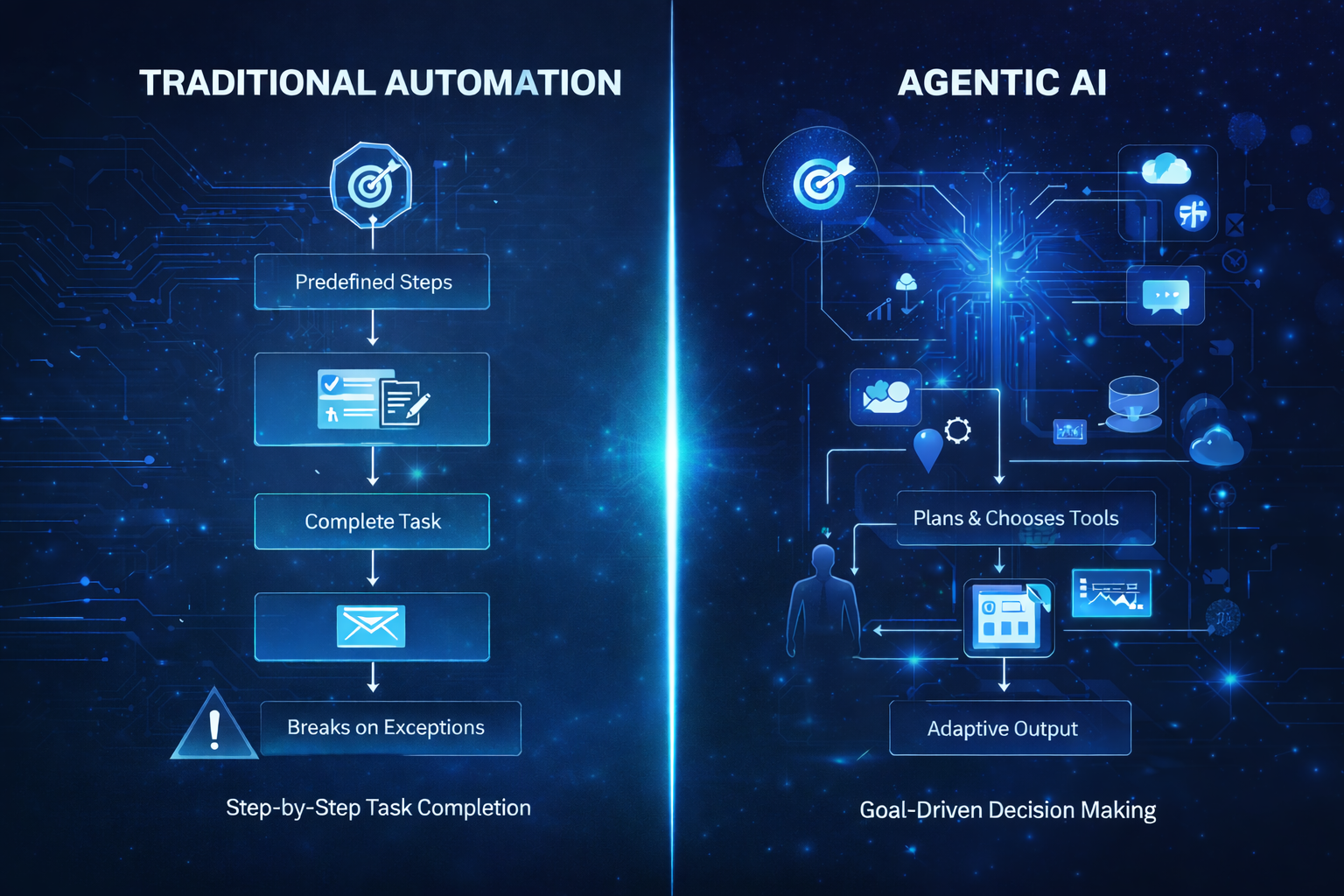 Agentic AI vs Automation: Key Differences for Enterprises